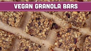 Homemade Granola Bars Vegan amp Gluten Free  Mind Over Munch [upl. by Nalat]