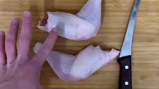 How to separate chicken thighs and drumsticks Where to cut [upl. by Sophy]