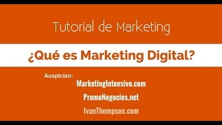 ¿Qué es Marketing Digital [upl. by Ackerman]