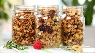 Healthy Granola  3 Delicious Recipes [upl. by Hana]