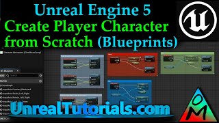 UE5 Tutorial  Create Movable Player Character From Scratch Blueprints [upl. by Einned]