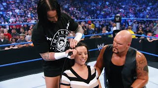 CM PUNK SHAVING SERENAS HEAD WWE SMACKDOWN [upl. by Eicram194]