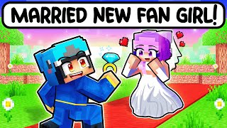 Omz MARRIED A NEW CRAZY FAN GIRL in Minecraft [upl. by Aeriell]