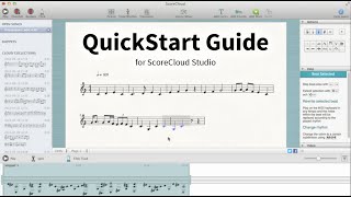 QuickStart Guide  ScoreCloud Studio [upl. by Crissy]