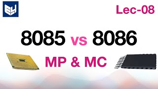 Difference between 8085 and 8086 microprocessor  MPMC  Lec08  Bhanu Priya [upl. by Fineberg]