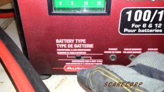 MotoMaster Battery Charger Boosting Car [upl. by Goebel]