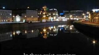 Podmoskovnye Vechera Moscow Nights  english translation lyrics [upl. by Enobe]