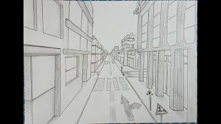 Comment dessiner une ville en perspective [upl. by Ivory]