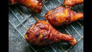 Crunchy Baked BBQ Chicken Drumsticks [upl. by Nairrod]