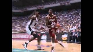 HD Hakeem Olajuwon Dream Shake on David Robinson [upl. by Riccio]