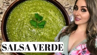 Mexican Salsa Verde How To  3 Step Recipe [upl. by Omarr]