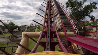 Diamondback Roller Coaster  Kings Island POV [upl. by Dahs705]