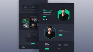 Responsive Personal Portfolio Website Using HTML CSS amp JavaScript [upl. by Baniaz]