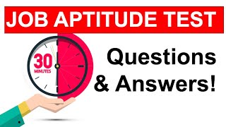 APTITUDE TEST Questions and ANSWERS How To Pass a JOB Aptitude Test in 2021 [upl. by Elvina593]