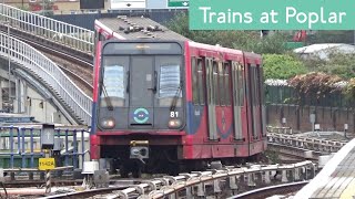 DLR Trains at Poplar [upl. by Josephson]