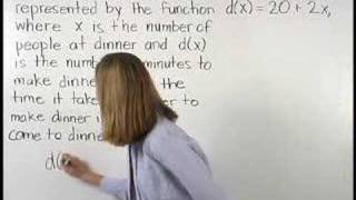 Function Word Problems  MathHelpcom  Algebra Help [upl. by Nnahoj]