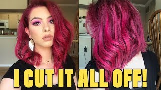 How I Dye My Hair Magenta  All about My Color Cut Maintenance [upl. by Rizas]