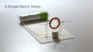 HOW TO BUILD A SIMPLE ELECTRIC MOTOR [upl. by Drauode809]