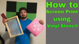 How To Screen Print T Shirts Using Vinyl Stencils [upl. by Rap]