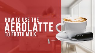 How To Use the AeroLatte To Froth Milk [upl. by Nwavahs113]