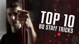 Top 10 Bo Staff Tricks [upl. by Odnaloy]