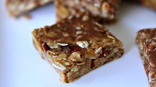 NO BAKE GRANOLA BARS  Easy Recipe  3 Ingredients [upl. by Casandra931]