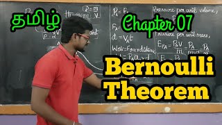 BernoulliTheoremPhysics 11TamilMurugaMP [upl. by Lynnelle]