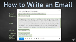 How to Write an Email [upl. by Aurie140]