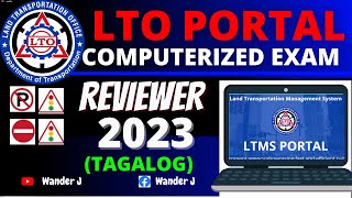 LTO PORTAL EXAM REVIEWER COMPUTERIZED EXAM  TAGALOG  LTO PORTAL NEW EXAM PROCESS [upl. by Arnie]