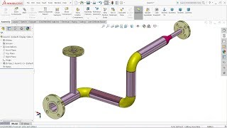 Solidworks Pipe Routing Tutorial [upl. by Pauly124]