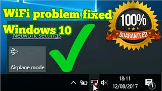 How To Fix wifi is not Connecting and Not Working on my laptop windows 10 [upl. by Airdna]