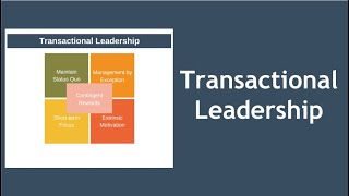 Transactional Leadership Theory Explained [upl. by Latouche509]