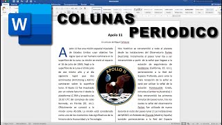 Hago un PERIODICO en WORD Mira el RESULTADO [upl. by Waxler]