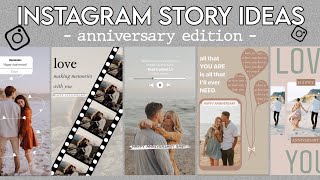 5 Creative Anniversary Story Ideas For Instagram  using the IG app ONLY [upl. by Killion]