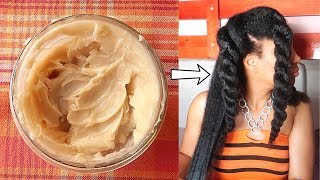 HOW TO MAKE YOUR NATURAL HAIR CREAM  UnivHair Soleil [upl. by Cattan]