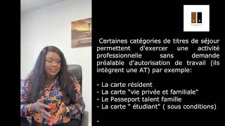 Recrutement de Salarié étranger en France  Demande dautorisation de travail [upl. by Arleyne]