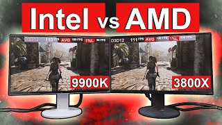 Intel vs AMD   3800X vs 9900K [upl. by Iruahs]