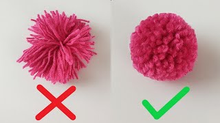 How to Make a Pom pom  Woolen Ball Making [upl. by Ssecnirp580]