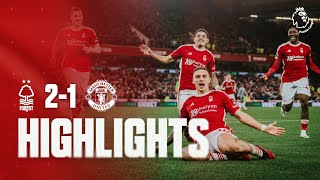 HIGHLIGHTS  NOTTINGHAM FOREST 21 MANCHESTER UNITED  PREMIER LEAGUE [upl. by Blossom984]