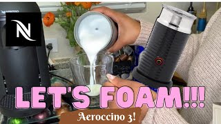 How To Foam Milk With Aeroccino 3 Make Coffee With Foam Tips amp Tricks  Easy Foamed Latte Recipe [upl. by Ardnaik]