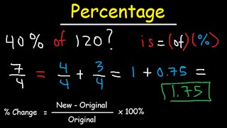 Percentage Word Problems [upl. by Scrogan927]