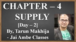 STD  11 ECONOMICS CHAPTER  4 SUPPLY DAY  2 [upl. by Korwun]