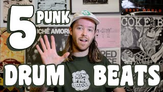 5 PunkHardcore Drum Beats [upl. by Yentrac471]