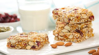 Healthy Breakfast Bars  MakeAhead Breakfast Idea [upl. by Akinert]