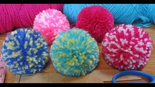 Easy way 3inch pompom making [upl. by Ynaffet72]