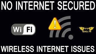 Wifi Working But No Internet Acces  No internet secured Issue in Windows 10 [upl. by Kama617]