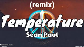 Temperature lyrics remix  Sean Paul [upl. by Dhaf]