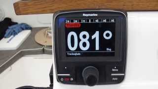 Raymarine Evolution Autopilot calibration [upl. by Atinehc173]