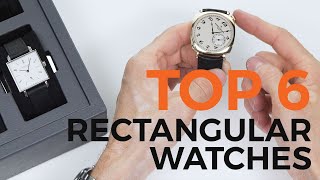 Top 6 Rectangular Watches [upl. by Buseck]