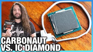 Thermal Grizzly Carbonaut Review vs IC Diamond Thermal Pad amp Thermal Paste Benchmarks [upl. by Ydok83]